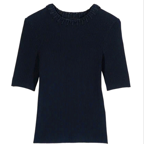 Ba&sh Tami Jumper Marine XS NWT - Picture 4 of 11